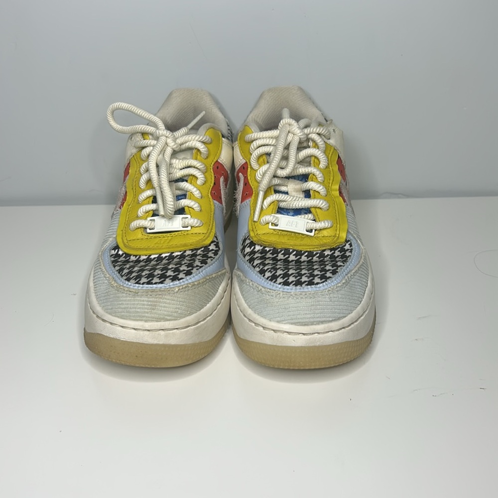 Nike Women Air Force 1 Shadow DM 8076-100 Patchwork Sneakers - Picture 5 of 8